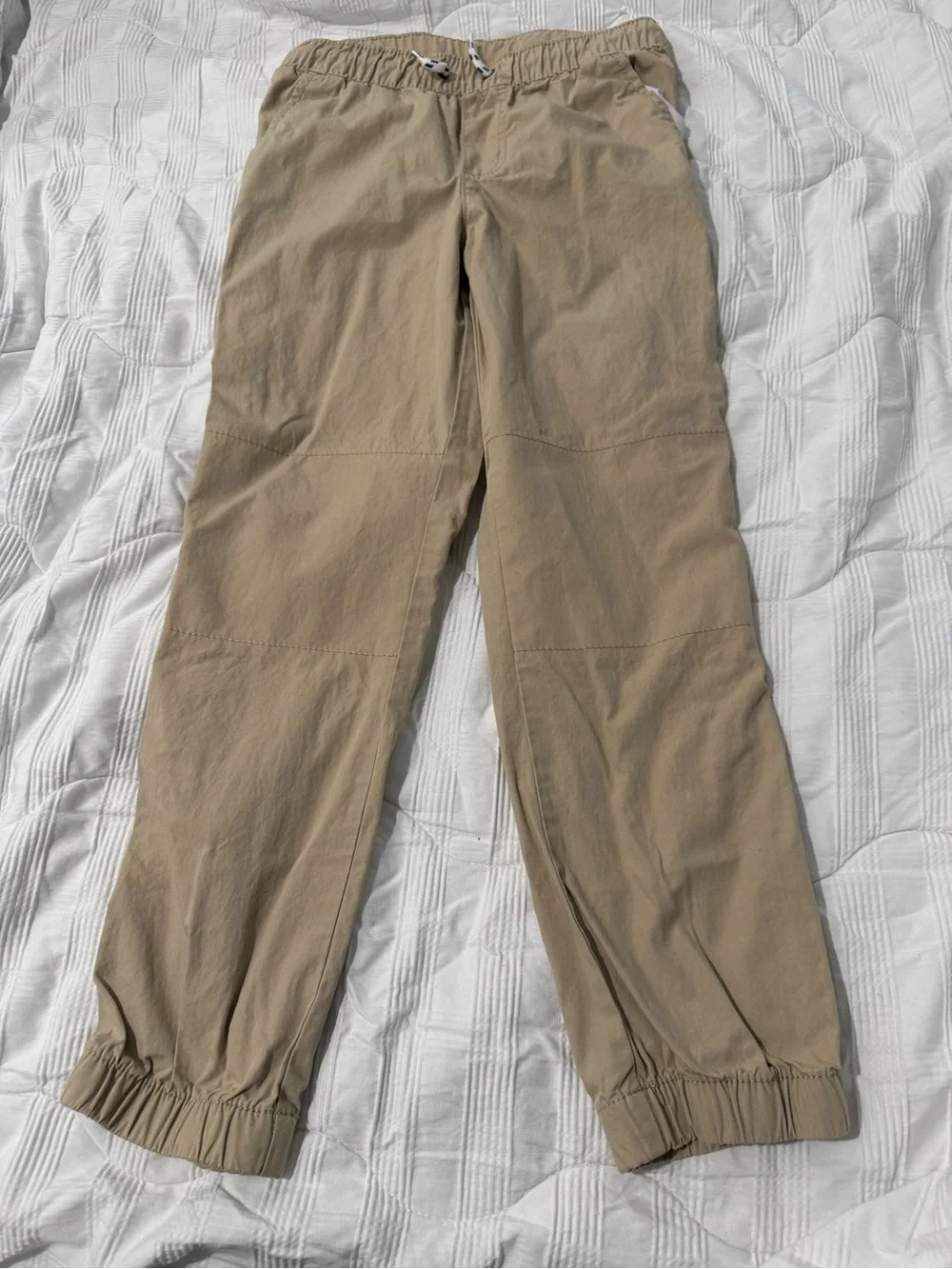 Carter's Tan Elastic-Waist Joggers for Kids